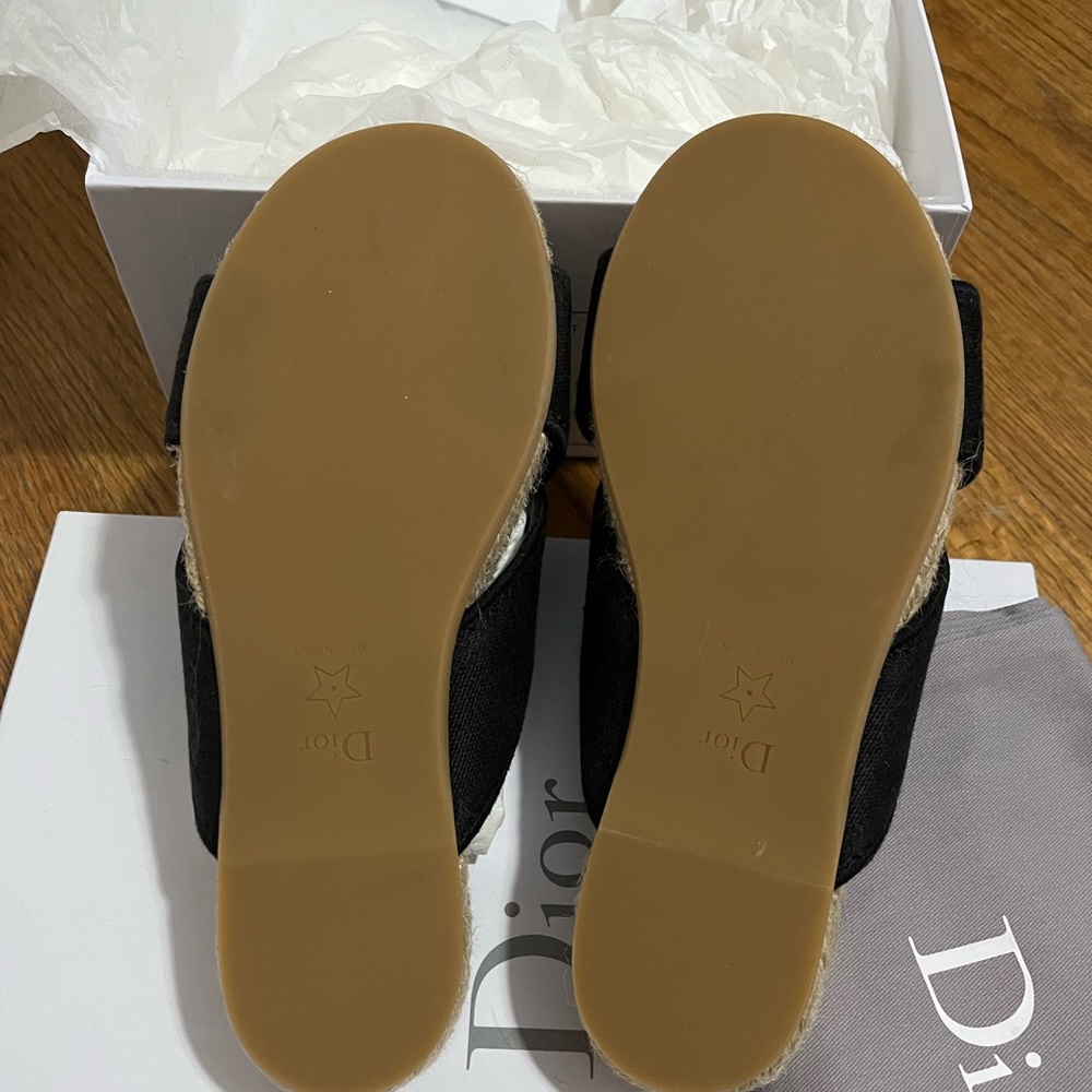 Dior Espadrille Slides View 4
